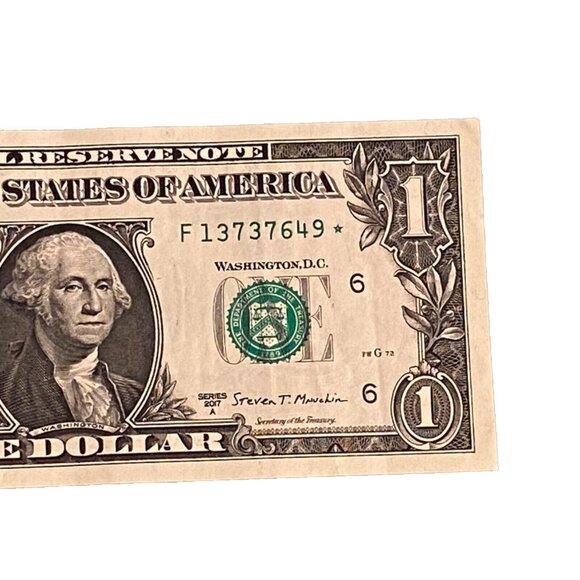 USMINT Other - 2017A $1 One Dollar Federal Reserve Star Note Serial # F13737649*  3.2M Run Size